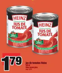Super C jus de tomates Heinz | Heinz tomato juice offer