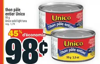 Super C THON PÂLE ENTIER UNICO | UNICO SOLID LIGHT TUNA offer