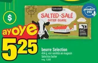Super C BEURRE SELECTION | SELECTION BUTTER offer