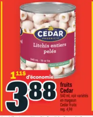 Super C FRUITS CEDAR | CEDAR FRUITS offer