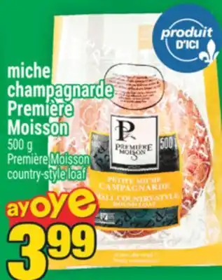 Super C miche champagnarde Première Moisson | Première Moisson country-style loaf offer