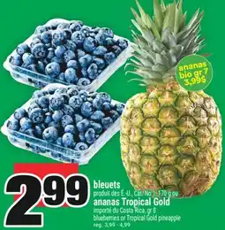 Super C bleuets ou ananas Tropical Gold | blueberries or Tropical Gold pineapple offer