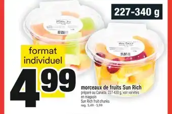 Super C morceaux de fruits Sun Rich | Sun Rich fruit chunks offer