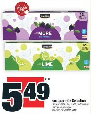 Super C EAU GAZÉIFIÉE SELECTION | SELECTION CARBONATED WATER offer