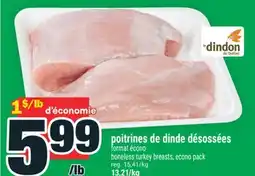 Super C POITRINES DE DINDE DÉSOSSÉES | BONELESS TURKEY BREASTS offer