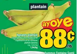 Super C bananes plantain offer