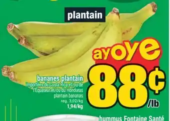 Super C bananes plantain offer