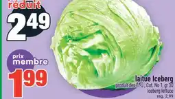 Super C LAITUE ICEBERG | ICEBERG LETTUCE offer