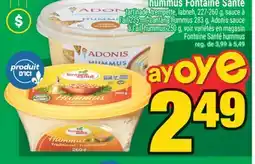 Super C HUMMUS FONTAINE SANTÉ | FONTAINE SANTÉ HUMMUS offer