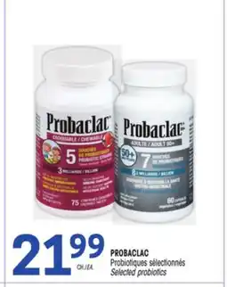 Uniprix PROBACLAC Probiotiques sélectionnés / Selected probiotics offer