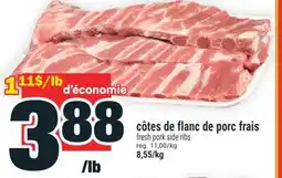 Super C CÔTES DE FLANC DE PORC FRAIS | FRESH PORK SIDE RIBS offer