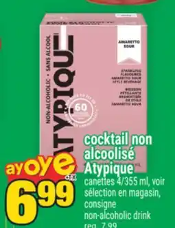 Super C cocktail non alcoolisé Atypique | non-alcoholic drink offer