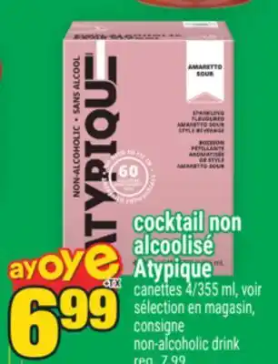 Super C cocktail non alcoolisé Atypique | non-alcoholic drink offer