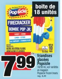 Super C friandises glacées Popsicle | Popsicle frozen treats offer
