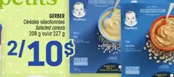 Uniprix GERBER Céréales sélectionnées/Selected cereals offer