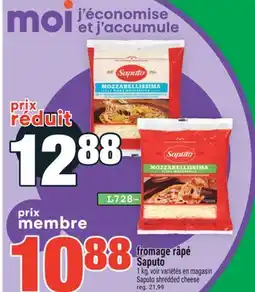 Super C fromage râpé Saputo | Saputo shredded cheese offer