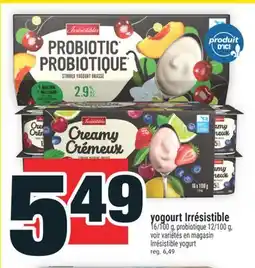 Super C yogourt Irrésistible | Irrésistible yogurt offer