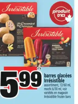 Super C barres glacées Irrésistible | Irrésistible frozen bars offer