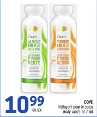 Uniprix DOVE Nettoyant pour le corps/ Body wash offer