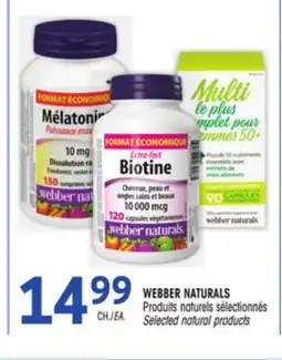 Uniprix WEBBER NATURALS Produits naturels sélectionnés/Selected natural products offer