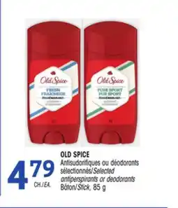 Uniprix OLD SPICE Antisudorifiques ou déodorants sélectionnés/Selected antiperspirants or deodorants offer