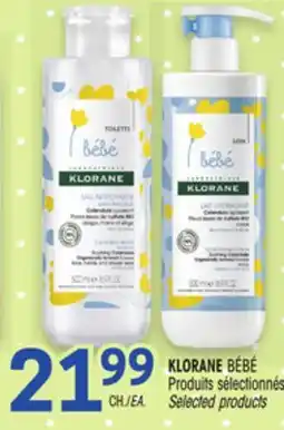 Uniprix KLORANE BÉBÉ Produits sélectionnés /Selected products offer