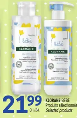Uniprix KLORANE BÉBÉ Produits sélectionnés /Selected products offer