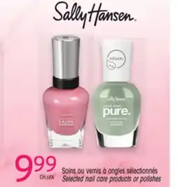 Uniprix SALLY HANSEN Soins ou vernis à ongles sélectionnés/ Selected nail care products or polishes offer
