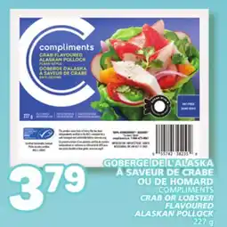 Marché Bonichoix COMPLIMENTS CRAB OR LOBSTER FLAVOURED ALASKAN POLLOCK offer