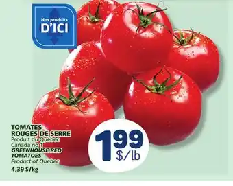 Marché Bonichoix GREENHOUSE RED TOMATOES offer