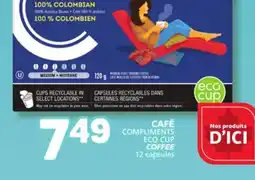 Marché Bonichoix COMPLIMENTS ECO CUP COFFEE offer
