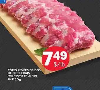 Marché Bonichoix FRESH PORK BACK RIBS offer