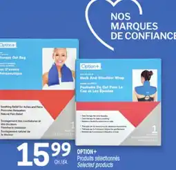 Uniprix OPTION+ Produits sélectionnés/Selected products offer