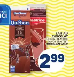 Marché Bonichoix QUÉBON, BEATRICE OR SEALTEST CHOCOLATE MILK offer