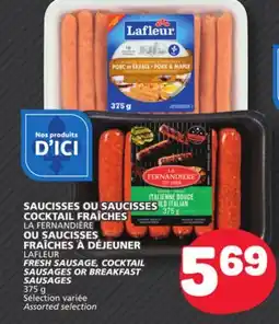 Marché Bonichoix LA FERNANDIÈRE, LAFLEUR FRESH SAUSAGE, COCKTAIL SAUSAGES OR BREAKFAST SAUSAGES offer