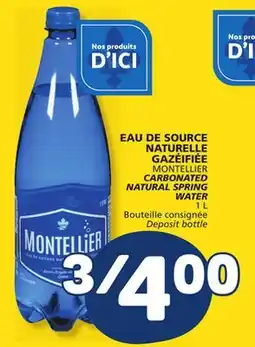Marché Bonichoix MONTELLIER CARBONATED NATURAL SPRING WATER offer