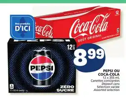 Marché Bonichoix PEPSI OR COCA-COLA offer