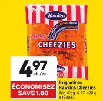 Giant Tiger Grignotines Hawkins Cheezies offer