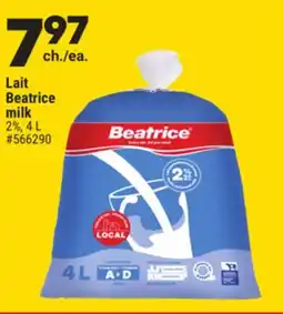 Giant Tiger Lait Beatrice milk offer