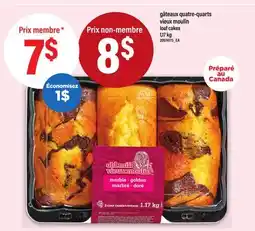 Maxi GÂTEAUX QUATRE-QUARTS VIEUX MOULIN | LOAF CAKES, 1,17 KG offer