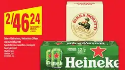 Maxi BIÈRE HEINEKEN, HEINEKEN SILVER OU BIRRA MORETTI BOUTEILLES OU CANETTES, CONSIGNE | BEER, 12x330 ML offer