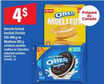 Maxi BISCUITS FORMAT FAMILIAL CHRISTIE, 285-488 G OU MOELLEUX, 285 G | COOKIES OR CAKESTERS offer