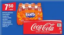 Maxi BOISSONS GAZEUSES COCA-COLA OU CANADA DRY | SOFT DRINKS, 8X300 ML/12X355 ML offer