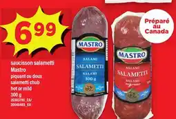 Maxi SAUCISSON SALAMETTI MASTRO | SALAMETTI CHUB, 300 G offer