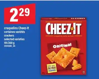 Maxi CRAQUELINS CHEEZ-IT | CRACKERS, 191/200 G offer