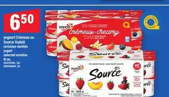 Maxi YOGOURT CRÉMEUX OU SOURCE YOPLAIT | YOGURT, 16 UN offer