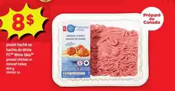 Maxi POULET HACHÉ OU HACHIS DE DINDE PC MENU BLEU | GROUND CHICKEN OR MINCED TURKEY, 454 G offer