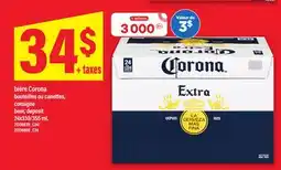 Maxi BIÈRE CORONA BOUTEILLES OU CANETTES | BEER, 24X330/355 ML offer