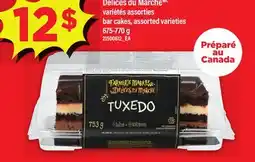 Maxi GÂTEAUX RECTANGULAIRES DÉLICES DU MARCHÉ | BAR CAKES, 675-770 G offer
