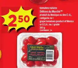 Maxi TOMATES RAISINS DÉLICES DU MARCHÉ | GRAPE TOMATOES, 283 G offer